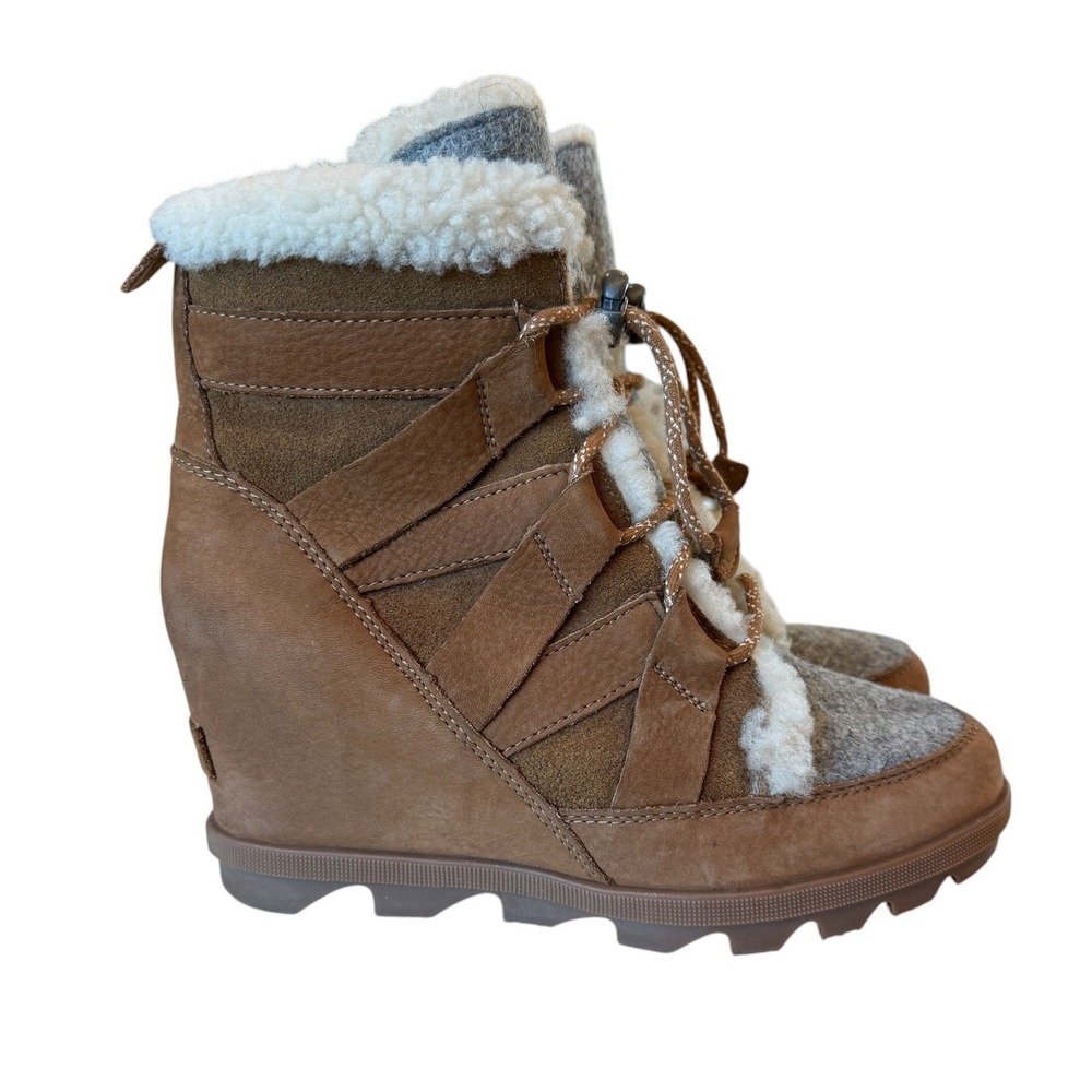Sorel Joan of Arctic II Sherling Wedge Boots Women's 7.5